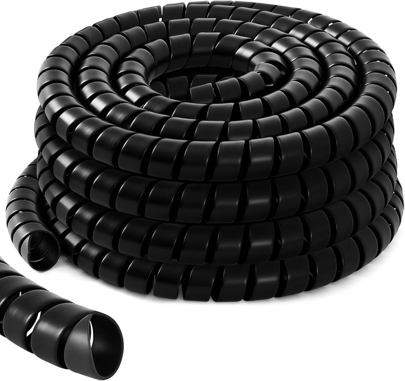 Innconee 1 Pcs Spiral Wrap Cable Protector, Safe 2.0" Od x 20' Pre Cut Lengths Hydraulic Hose Protector Wrap to Avoid Wear and Extend Life for Hydraulic Pneumatic Hoses - Image 1